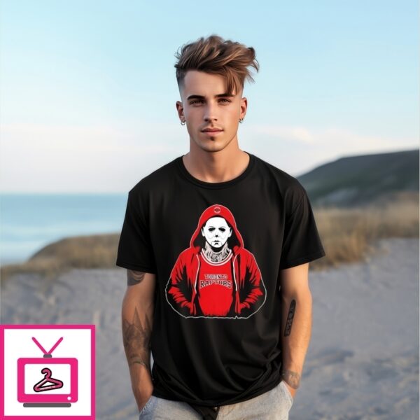 Toronto Raptors Nba Michael Myers Scary Halloween Mashup T-Shirt