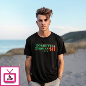 Torretta Thomas ’91 Miami Hurricanes T-Shirt