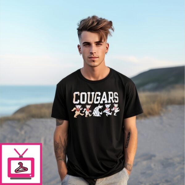 Washington State Cougars X Grateful Dead Dancing Bears T-Shirt