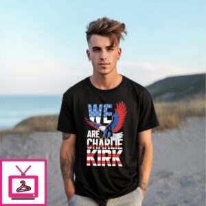 We Are Charlie Kirk Eagle Usa Flag T-Shirt