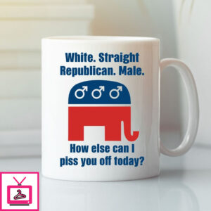 White Straight Republican Male Coffee Mug Republican Gift