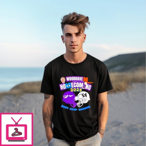 Woodhave Homecoming 2025 Just Keep Winning Helmet T-Shirt