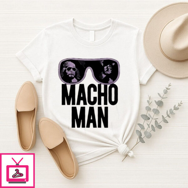 Wwe Old School Macho Man Logo T-Shirt