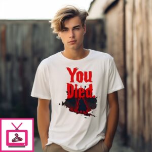 You Died Bloodborne Red T-Shirt You Died Bloodborne Red T-Shirt