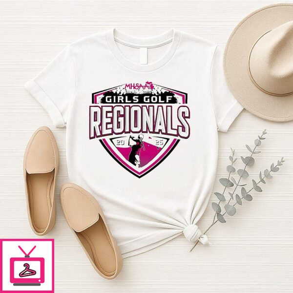 2025 Mhsaa Girls Golf Regionals Logo T-Shirt