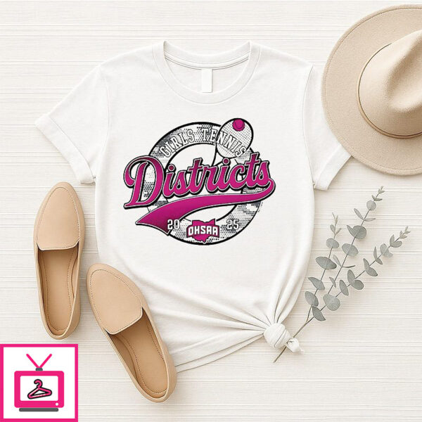 2025 Ohsaa Girls Tennis Districts Logo T-Shirt