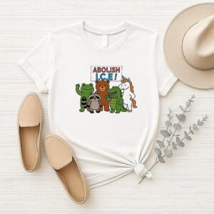 Abolish Ice Frog Unicorn Raccoon Bear Dinosaur Protest T-Shirt Abolish Ice Frog Unicorn Raccoon Bear Dinosaur Protest T-Shirt