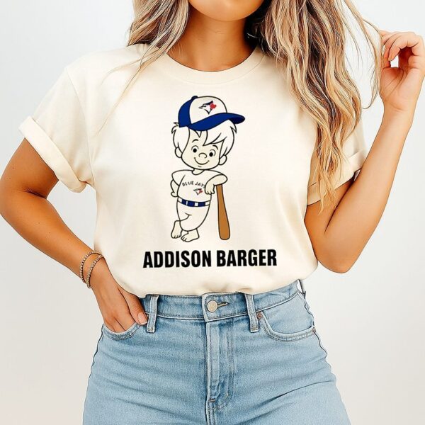 Addison Barger Toronto Blue Jays Cartoon T-Shirt