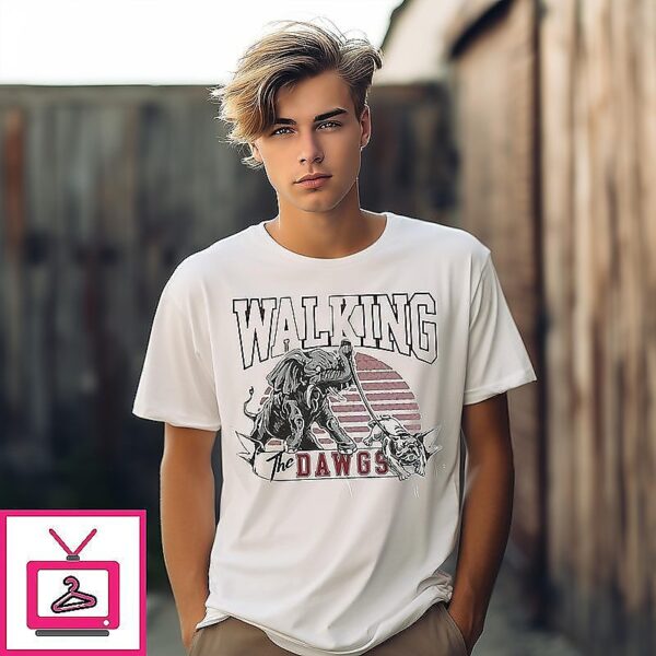 Alabama Crimson Tide Walking The Dawgs mascot T-Shirt