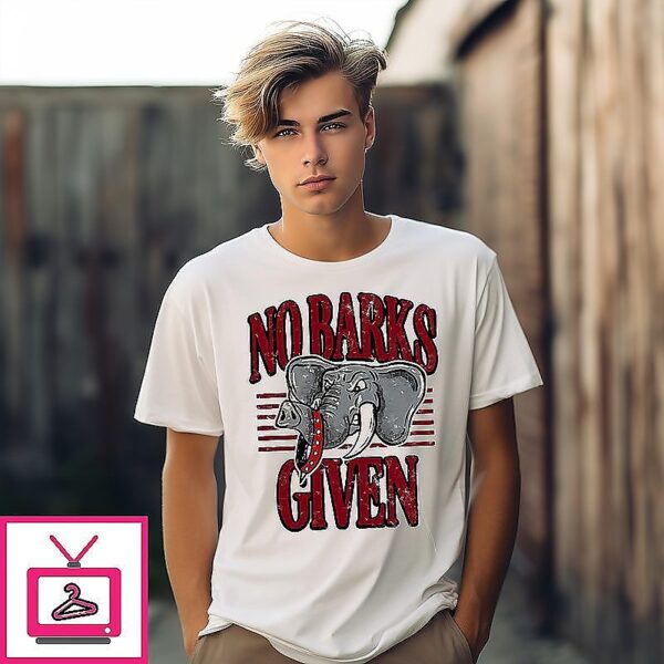 Alabama Crimson Tide mascot no Barks given T-Shirt