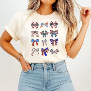 American Flag Hair Bows T-Shirt American Flag Hair Bows T-Shirt