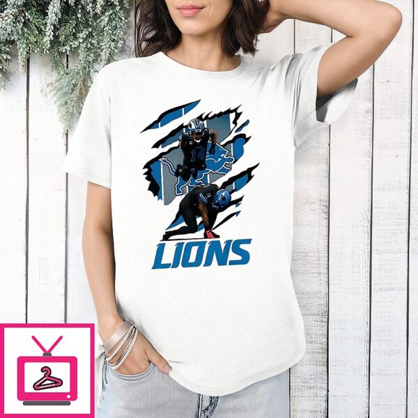 Amon-Ra St Brown And Jahmyr Gibbs Detroit Lions Football Celebration Scratch T-Shirt