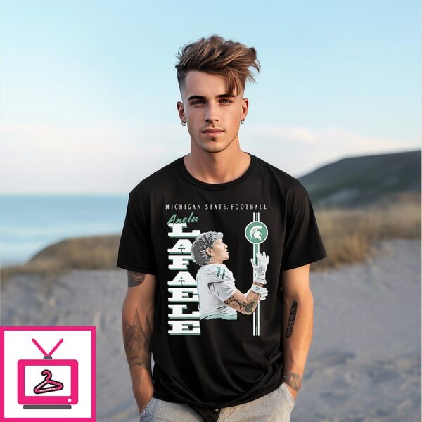 Anelu Lafaele Michigan State Spartans Portrait T-Shirt