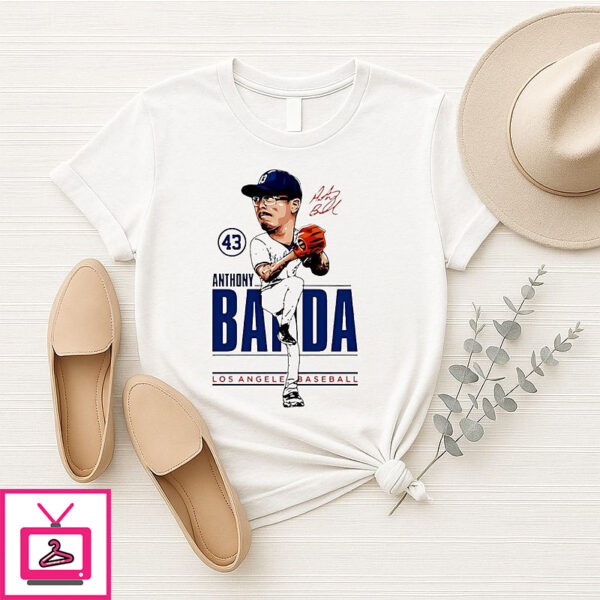 Anthony Banda Los Angeles Dodgers Caricature 2025 T-Shirt
