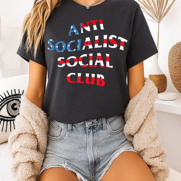 Anti Socialist Social Club American Flag T-Shirt