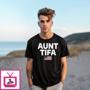 Aunt Tifa American Flag T-Shirt