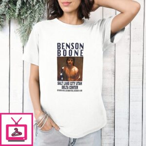 Benson Boone Salt Lake City Utah Delta Center T-Shirt