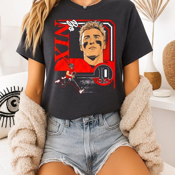 Bo Nix Denver Broncos Collage Frame T-Shirt