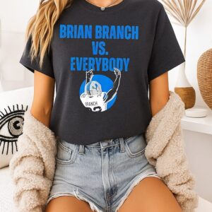 Brian Branch Vs Everybody Detroit Lions T-Shirt