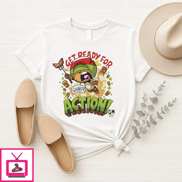 Bunny Vs Monkey Action Get Ready For Beaver T-Shirt