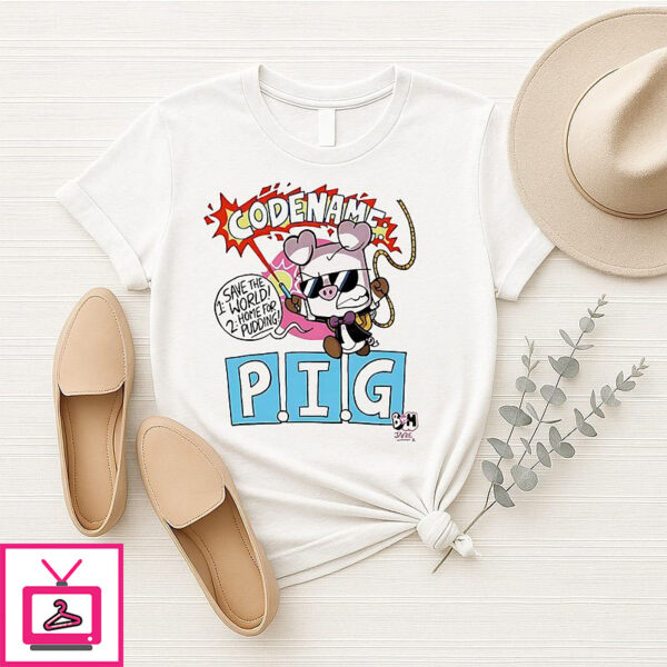 Bunny Vs Monkey Codename P.i.g Cartoon T-Shirt
