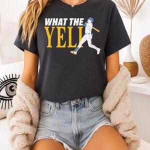 Christian Yelich Milwaukee Brewers What The Yeli Swing Signature T-Shirt Christian Yelich Milwaukee Brewers What The Yeli Swing Signature T-Shirt
