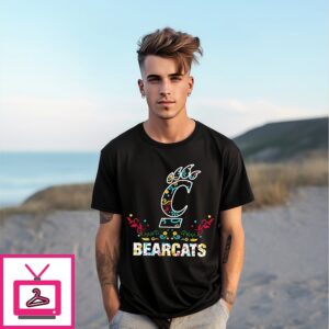 Cincinnati Bearcats Football Dia De Los Muertos T-Shirt Cincinnati Bearcats Football Dia De Los Muertos T-Shirt