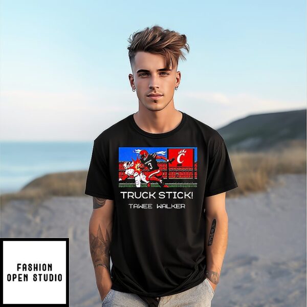 Cincinnati Bearcats Tawee Walker Truck Stick Pixel T-Shirt