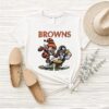 Cleveland Browns Vs Pittsburgh Steelers NFL Season 2025 Mascot T-Shirt