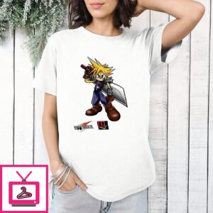 Cloud Strife Final Fantasy Vii Cartoon T-Shirt
