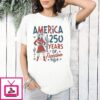 Cowboy Girl America 250 Years Of Freedom T-Shirt