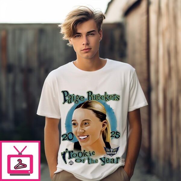 Dallas Wings Paige Buekers 2025 Wnba Rookie Of The Year T-Shirt
