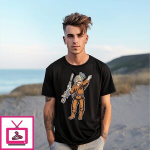 Davy Crockett Mountaineer Cartoon T-Shirt Davy Crockett Mountaineer Cartoon T-Shirt