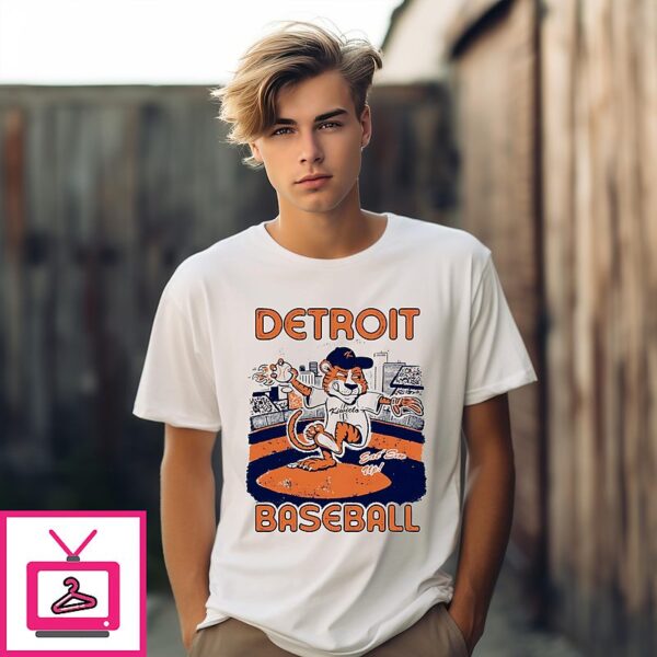 Detroit Baseball Mascot Eat’ Em Up T-Shirt