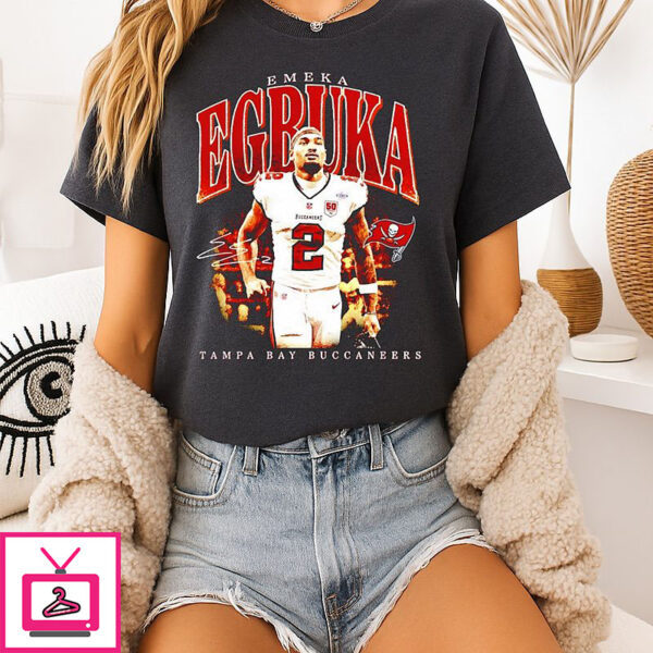 Emeka Egbuka Tampa Bay Buccaneers Hype Graphic T-Shirt