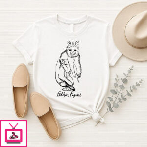 Father Figure Cat Draw T-Shirt