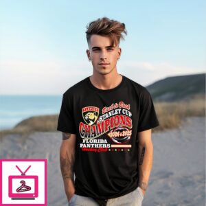 Florida Panthers Back-To-Back Stanley Cup Champions ’24 ’25 Vintage T-Shirt