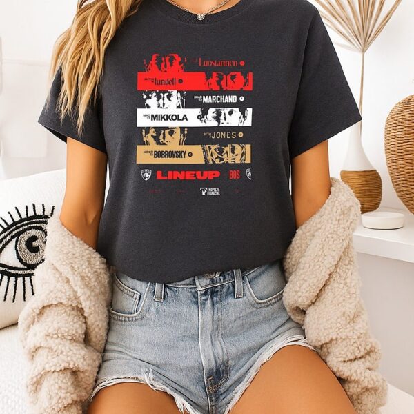 Florida Panthers Lineup Bos T-Shirt
