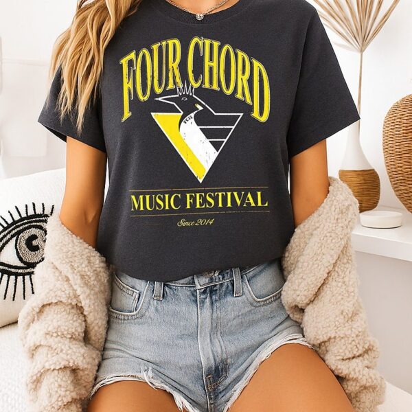 Four Chord Music Penguins T-Shirt