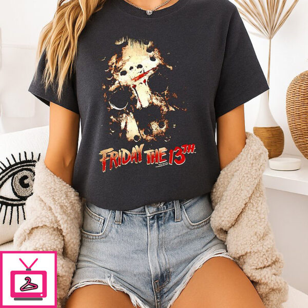 Friday The 13th Jason Voorhees Hockey Mask Halloween T-Shirt