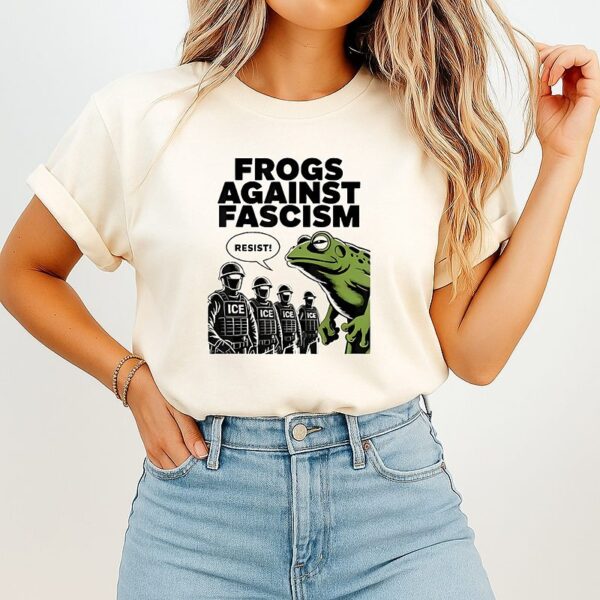 Frogs Against Fascism USA 50501 No Kings Resist T-Shirt