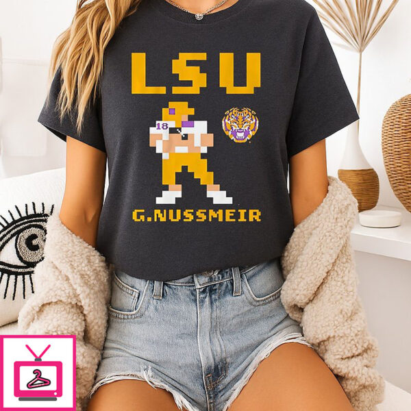 Garrett Nussmeier Lsu Tigers Football Retro Baller T-Shirt