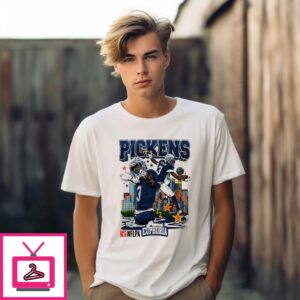 George Pickens Dallas Cowboys Player City Skyline Graphic T-Shirt George Pickens Dallas Cowboys Player City Skyline Graphic T-Shirt