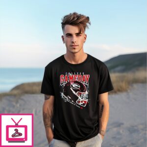 Georgia Bulldogs College Gameday Live From Athens 2025 Helmet T-Shirt Georgia Bulldogs College Gameday Live From Athens 2025 Helmet T-Shirt