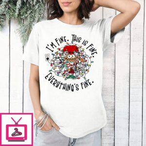 Gonzo Muppet I’m Fine This Is Fine Everything’s Fine Christmas Light T-Shirt
