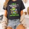 Grinch I Work At Northrop Grumman Logo It’s Fine Everything Is Fine T-Shirt