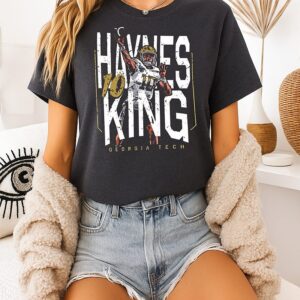 Haynes King Georgia Tech Football Throwing Stance Number 10 T-Shirt