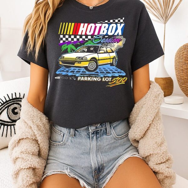 Hotbox Session Parking Lot 500 Honda Civic Vintage Shrit