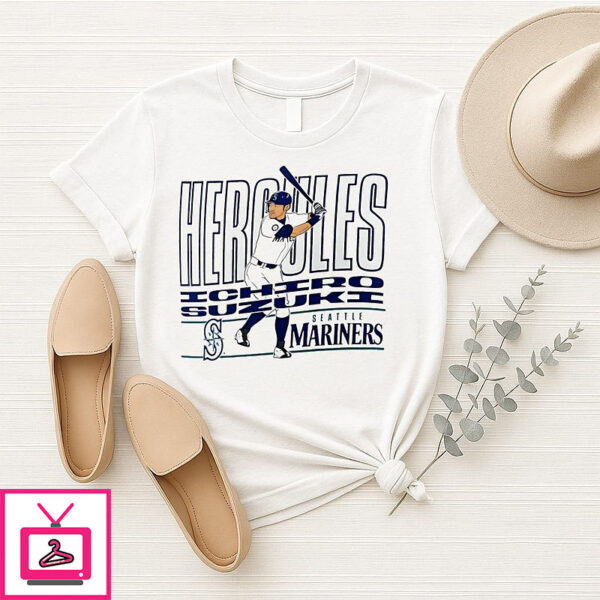 Ichiro Suzuki Seattle Mariners Hercules Swing T-Shirt