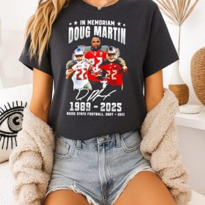 In Memoriam Doug Martin Tampa Bay Buccaneers 1989 2025 T-Shirt